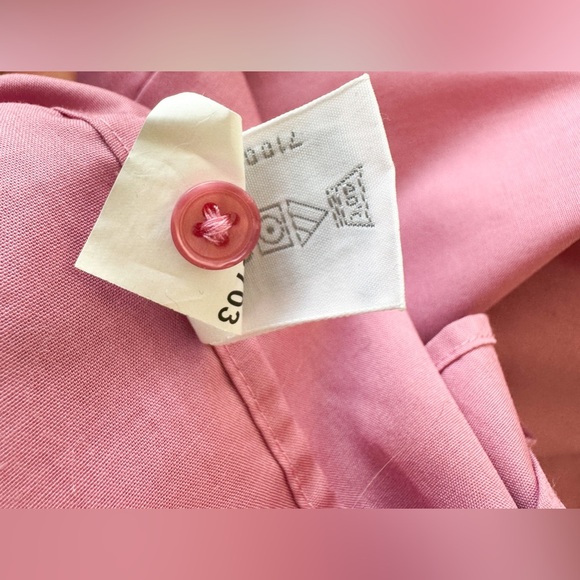 Fox Croft-Fuchsia Wrinkle Free-Classic Fit Button Down Shirt Long Sleeve-Size16P - Picture 9 of 11